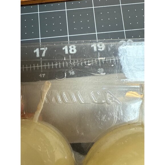 Round Shaped Ball Wax Candles 3 Inch Ivory Molca Set Of 4 Decor Party New Old St - Picture 6 of 7